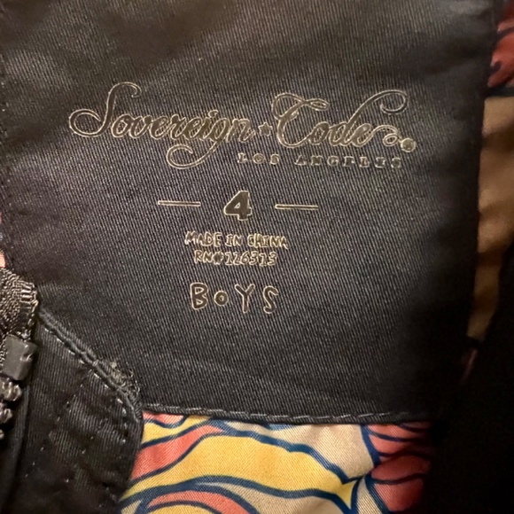 Sovereign Code Boys Jacket 4T - Picture 3 of 3